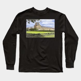 Lovre Palace From The Tuileries Long Sleeve T-Shirt